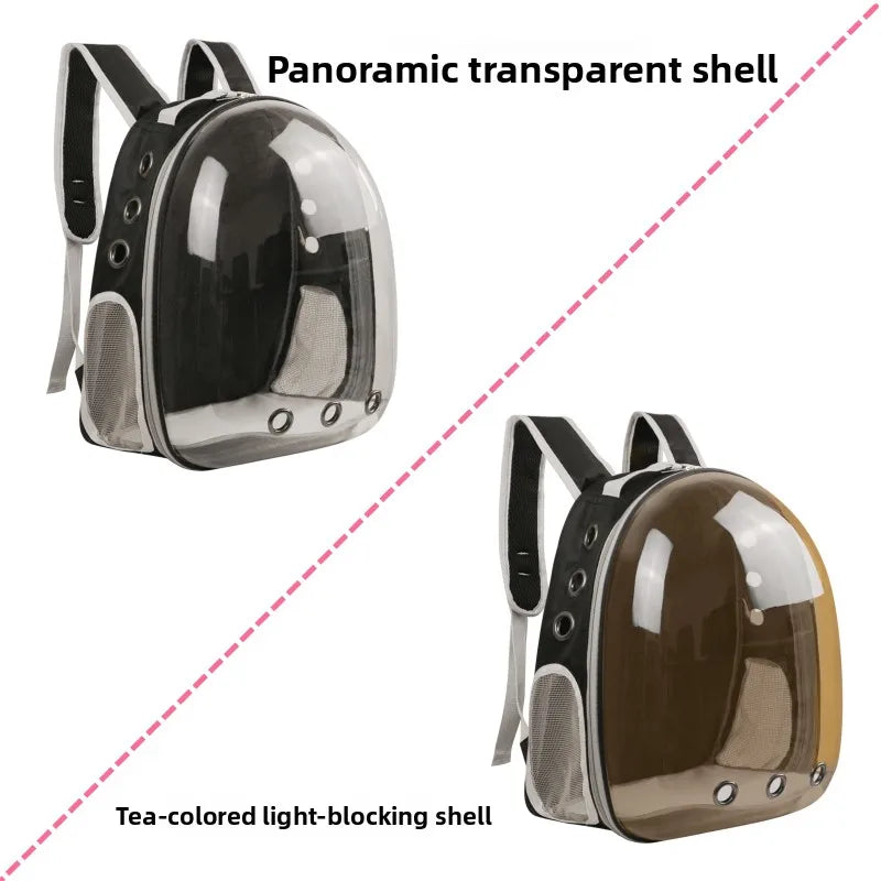 Large Capaci  Bapa Portable Space Pet Cabin Double oulder Bag Transparent Dog  Carrier Bag for Outdoor Travel