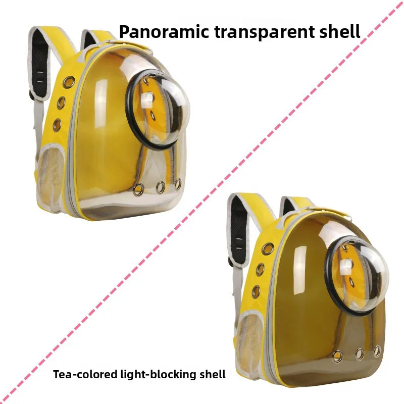 Large Capaci  Bapa Portable Space Pet Cabin Double oulder Bag Transparent Dog  Carrier Bag for Outdoor Travel