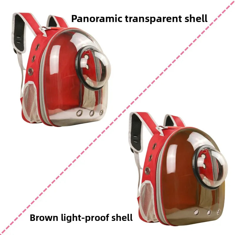 Large Capaci  Bapa Portable Space Pet Cabin Double oulder Bag Transparent Dog  Carrier Bag for Outdoor Travel