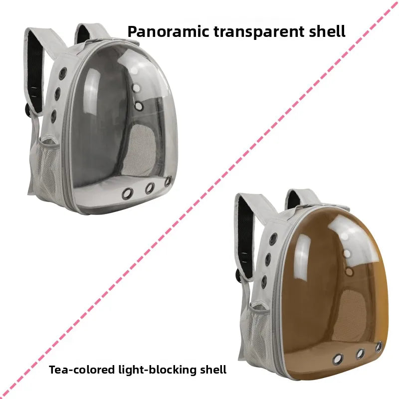 Large Capaci  Bapa Portable Space Pet Cabin Double oulder Bag Transparent Dog  Carrier Bag for Outdoor Travel
