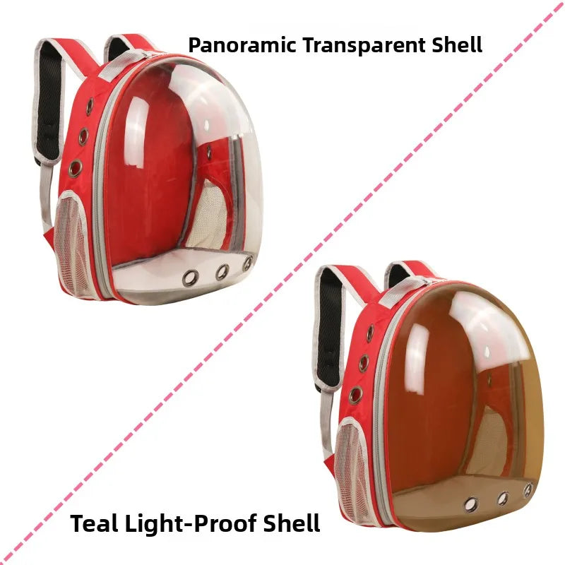 Large Capaci  Bapa Portable Space Pet Cabin Double oulder Bag Transparent Dog  Carrier Bag for Outdoor Travel